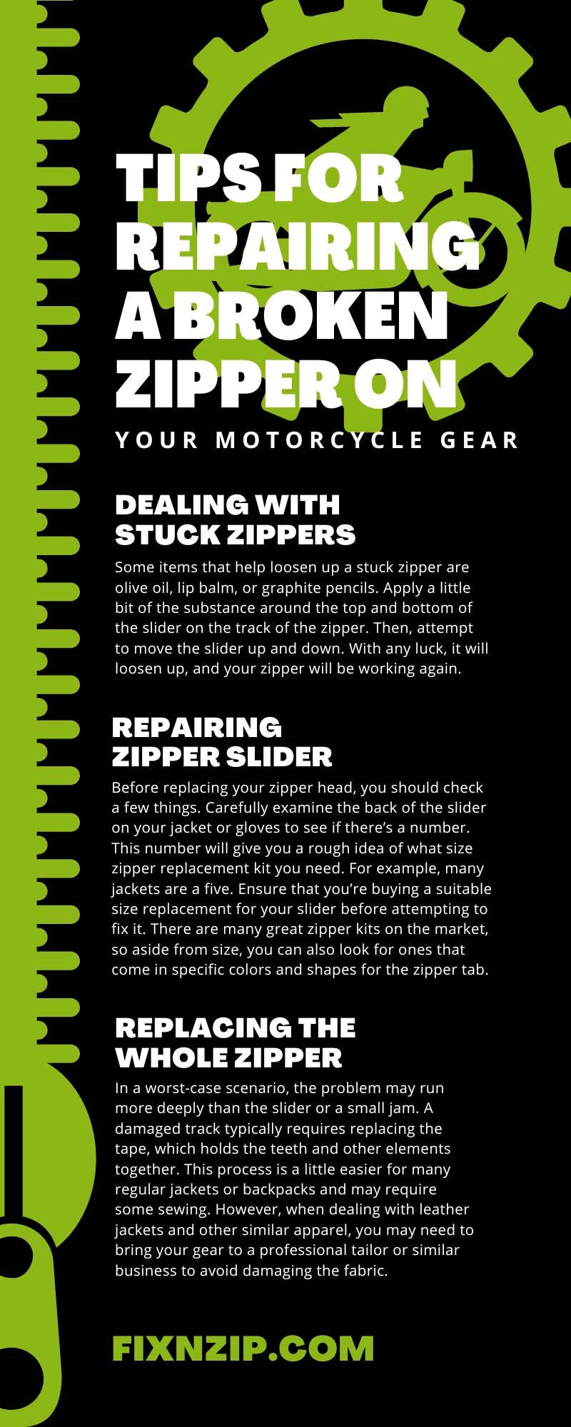 Repairing or Replacing Zipper Teeth and Stops Is Easier Than You Think